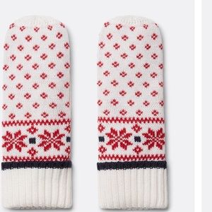 🆕 Draper James Fair Isle Mittens Willow White